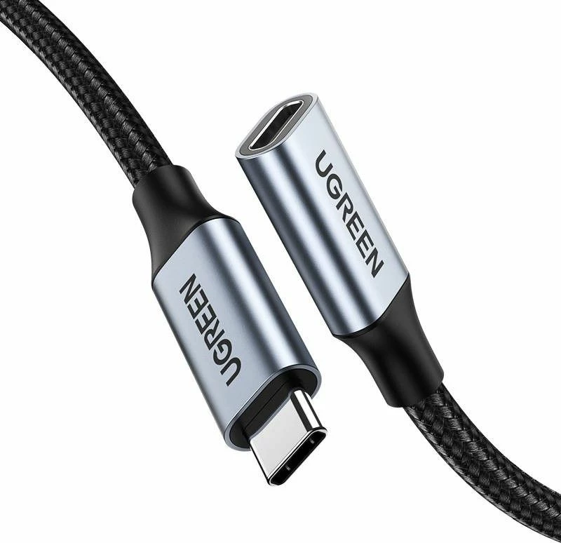Kabllo zgjatëse USB-C Ugreen US372 1m USB 3.1 Gen 2 10Gbps 100W PD 4K@60Hz, e zezë
