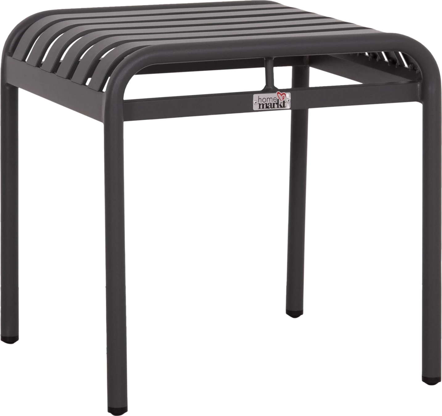 Stool i shkurtër alumini RACHEL, ngjyrë gri, FH6340.01, 45x45x46cm