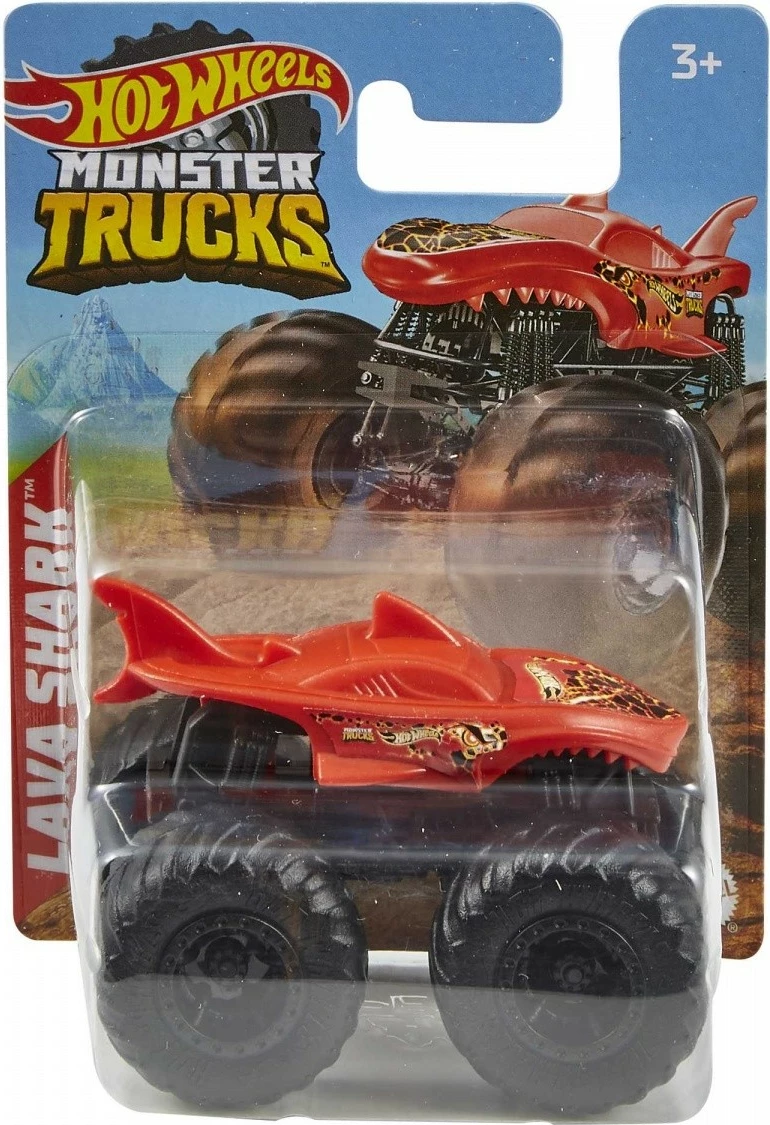 Set vetura lodër Hot Wheels Monster Trucks, 1:70, plastikë, 36 copë, ngjyra të përziera