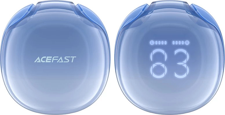 Kufje Acefast T9 wireless, Bluetooth 5.3, me ekran LED, IPX4, Blu