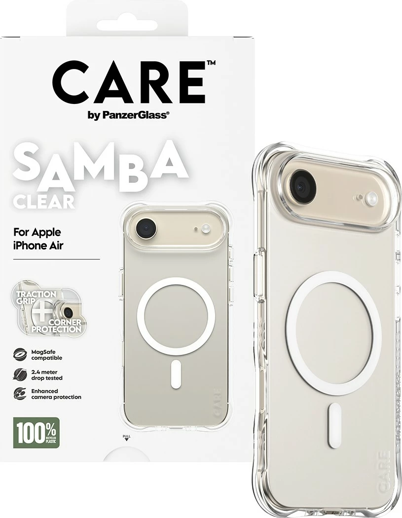Mbështjellës PanzerGlass CARE Samba clear MagSafe për iPhone