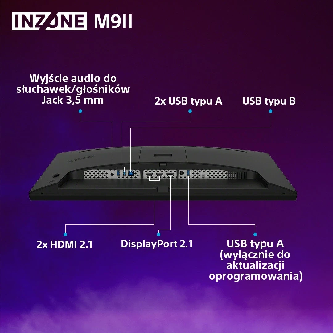 Monitor Sony INZONE M9II, 27", 4K, IPS, 160Hz, HDR, e zezë
