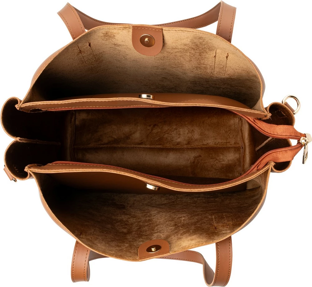 Çantë tote Lucky Bees, ngjyrë tan, 1257