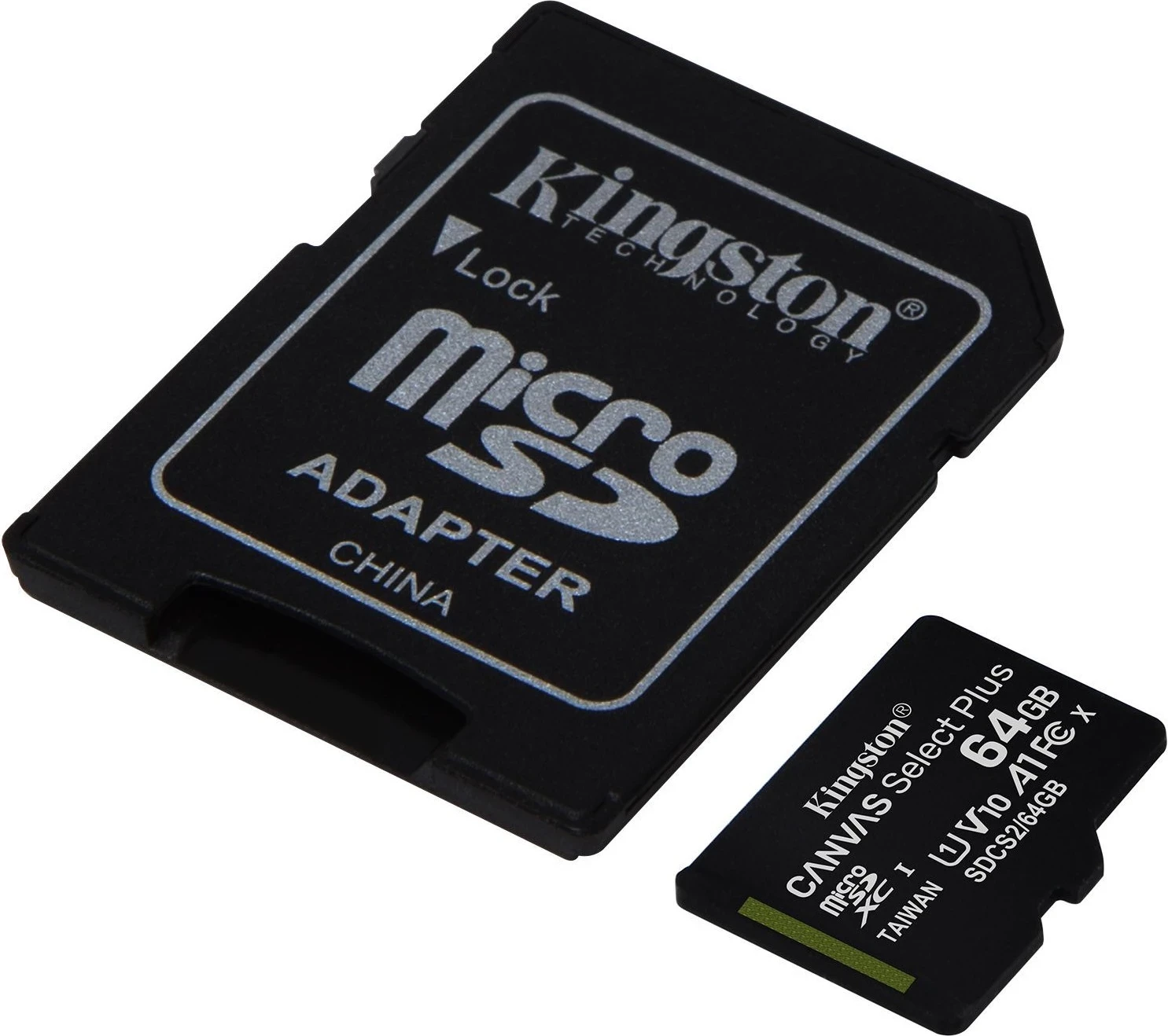 Kartë memorie Kingston microSDXC Canvas Select Plus, 64GB 