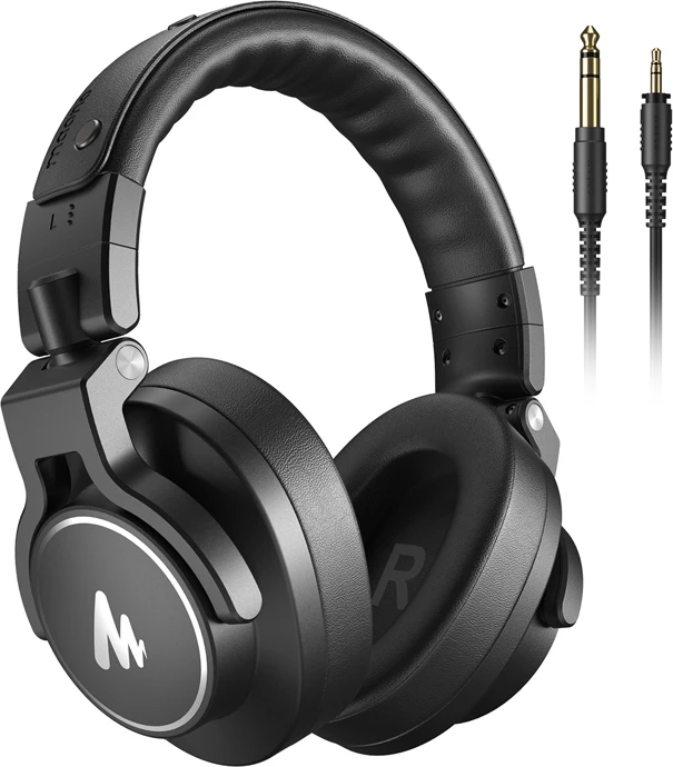 Kufje studio Maono MH700, on-ear, me kabllo, të zeza