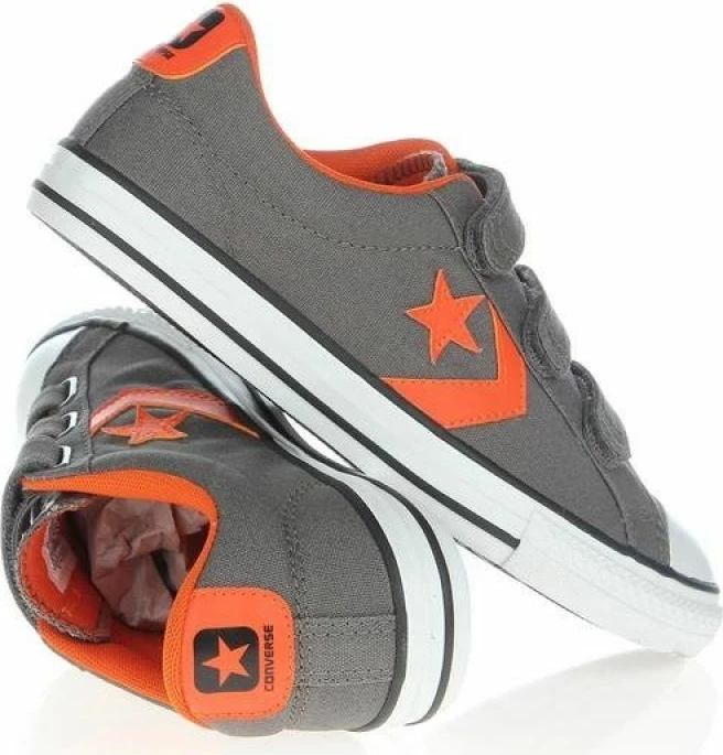 Atlete për fëmijë Converse, gri/portokalli