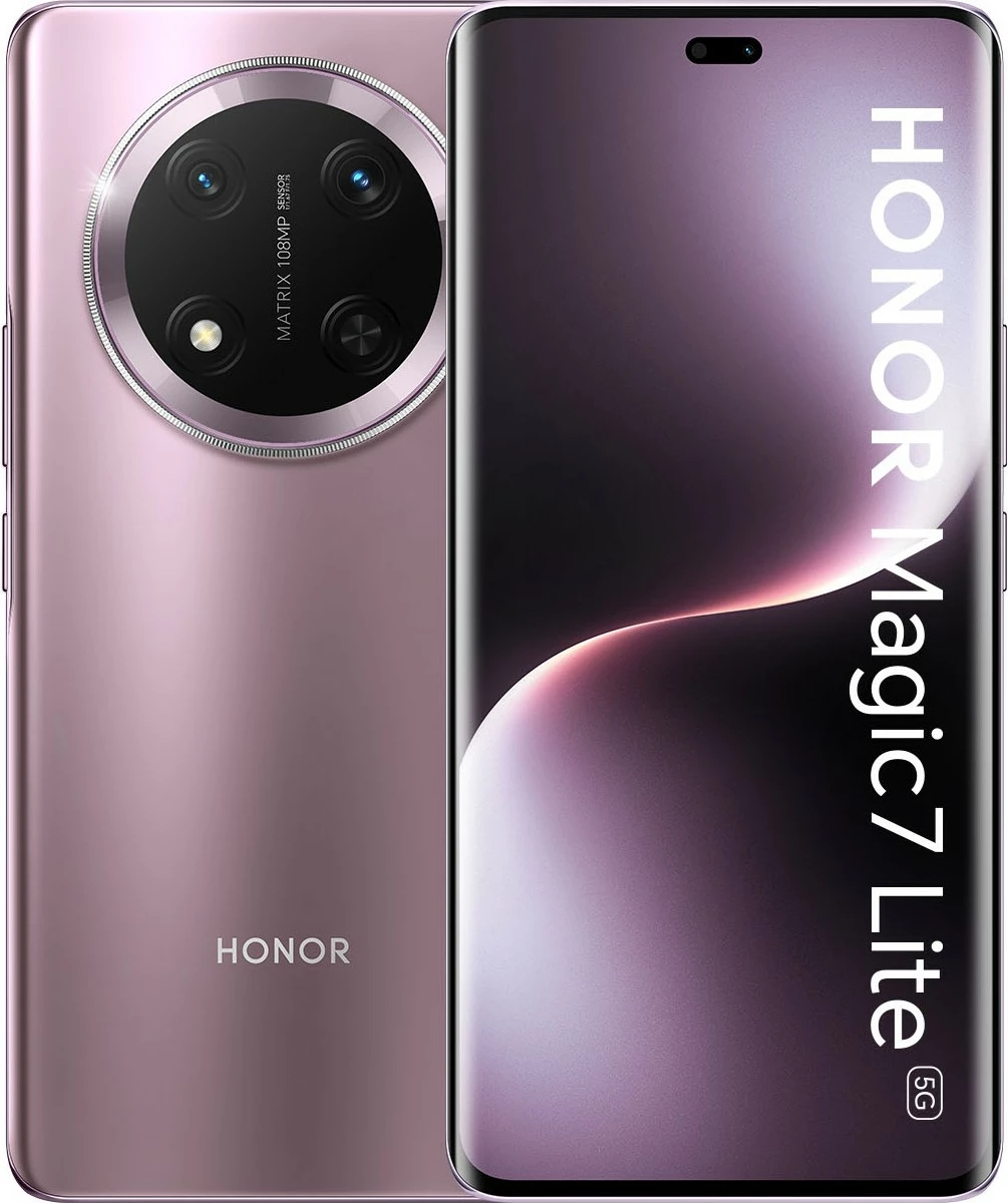 Celular Honor Magic7 Lite 5G, 8GB RAM, 512GB, titanium purple
