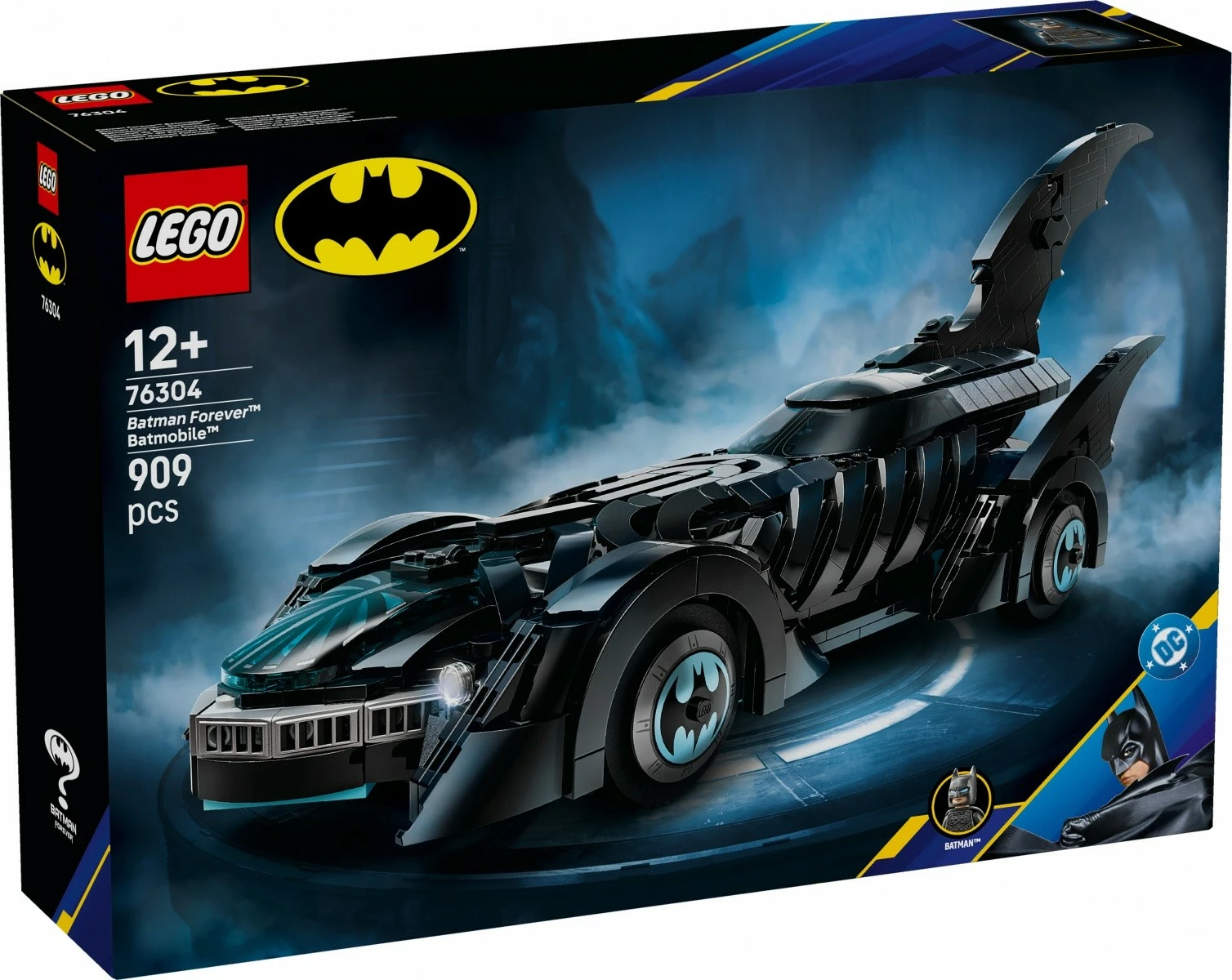 Set ndërtimi LEGO Batman Batmobile 76304, 909 pjesë, i zi