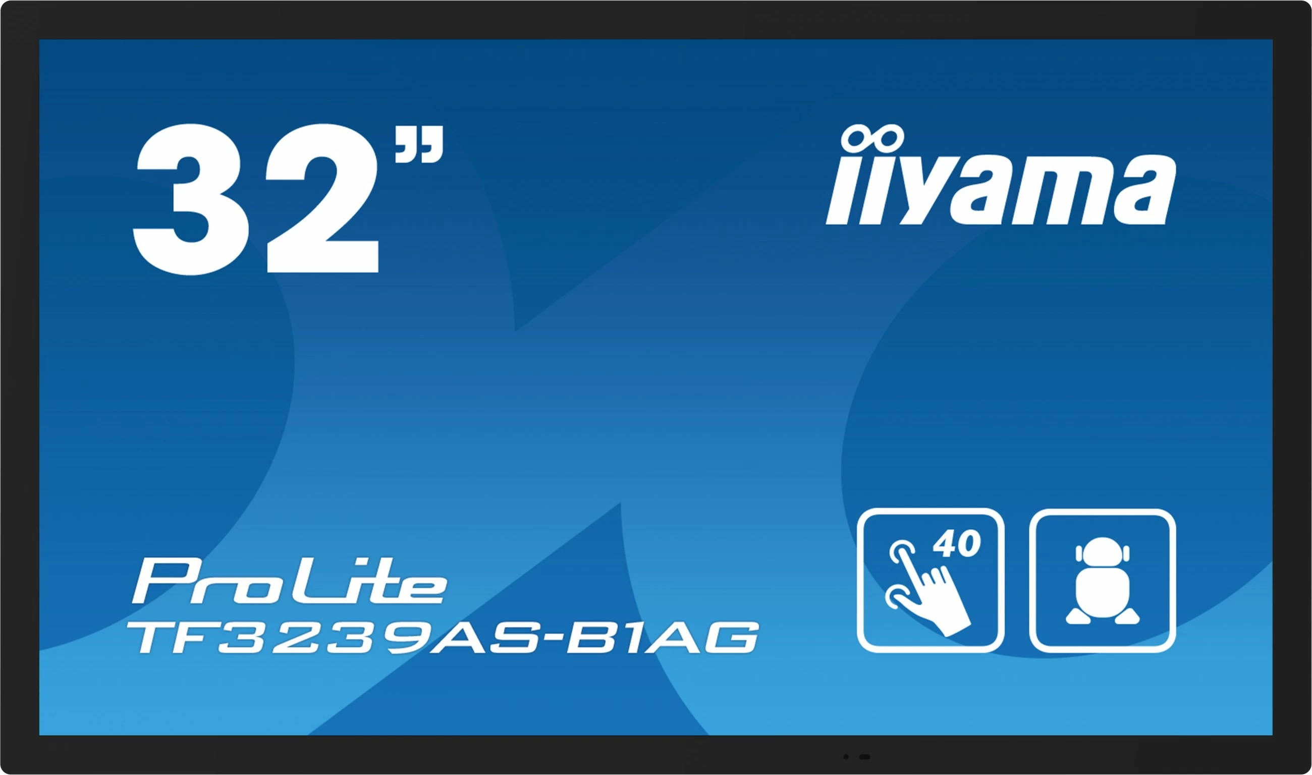 Ekran interaktiv iiyama TF3239AS-B1AG, 31.5 inç, LED, 1920 x 1080 piksel, 24/7