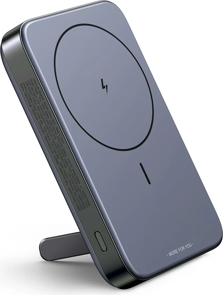 Powerbank Ugreen 10000mAh Mini Wireless 20W me MagSafe, gri