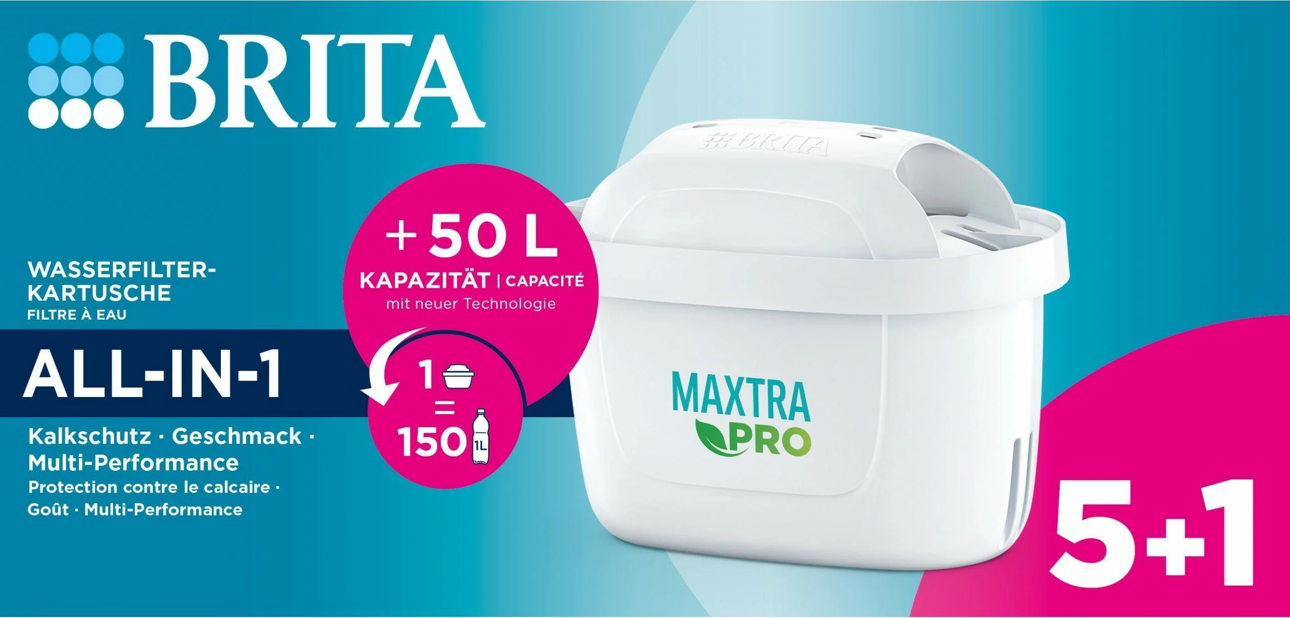 Filtru i ujit Brita MAXTRA PRO, i bardhë