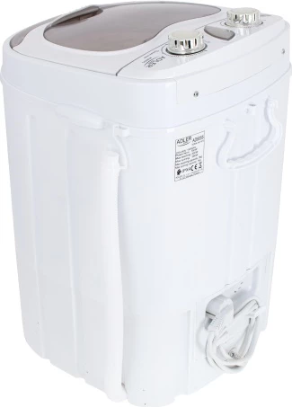 Lavatrice portative 2-në-1, Adler, AD 8055, 3kg larje 1kg shtrydhje, program 15 min, e bardhë