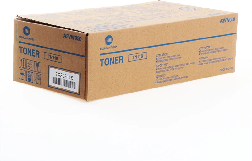 Toner, Konica Minolta, TN118 A3VW050/A3VW051, 12000 faqe, i zi, pako dyshe