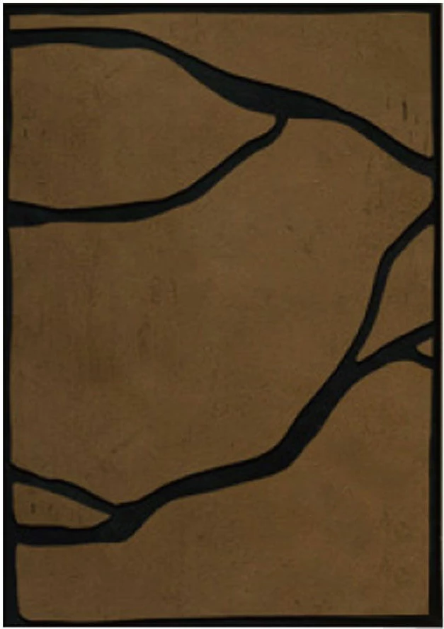 Pikturë dekorative Eavan me kornizë, kanavacë, kafe e zezë, 80x120x4.3cm