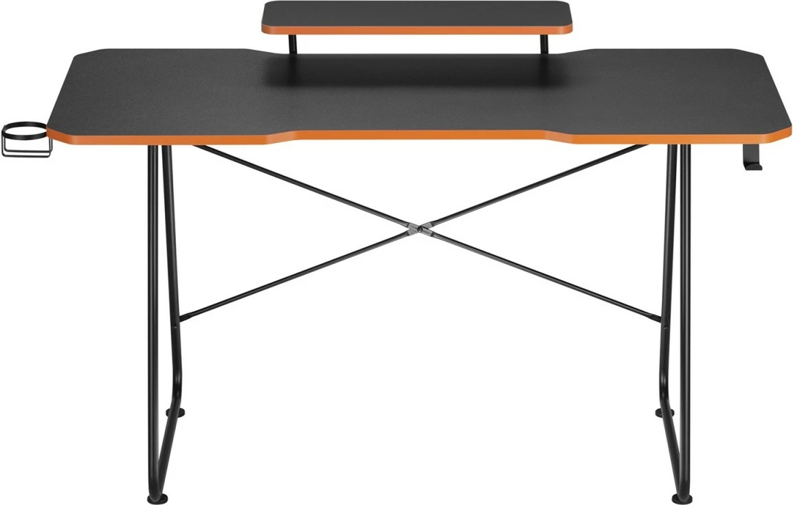 Tavolinë gaming Maclean RS170 me raft monitori, e zezë