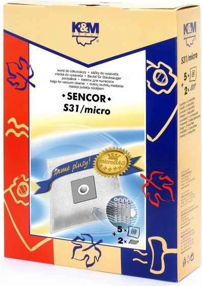 Qese për thithëse K&M, kompatibël me SENCOR SVC 45