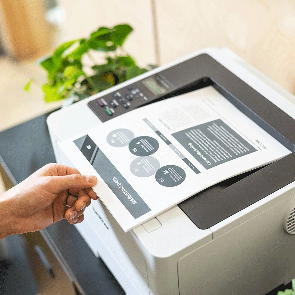 Printer laser Brother HL-L5210DWT, 1200x1200 DPI, duplex, Wi-Fi, i bardhë