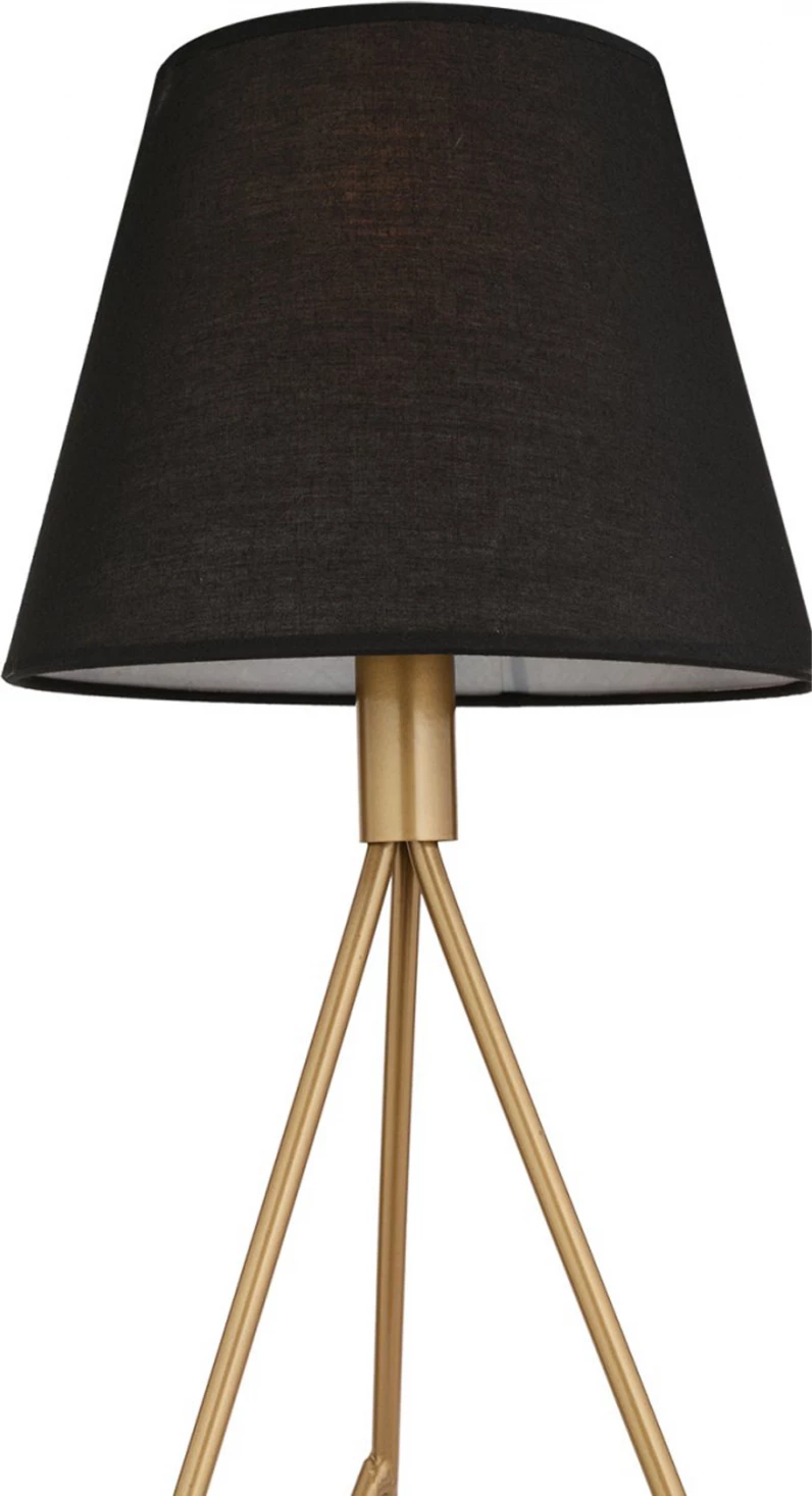 Llambë tavoline metalike, ngjyrë ari dhe e zezë, FH7567.02, 24x60 cm