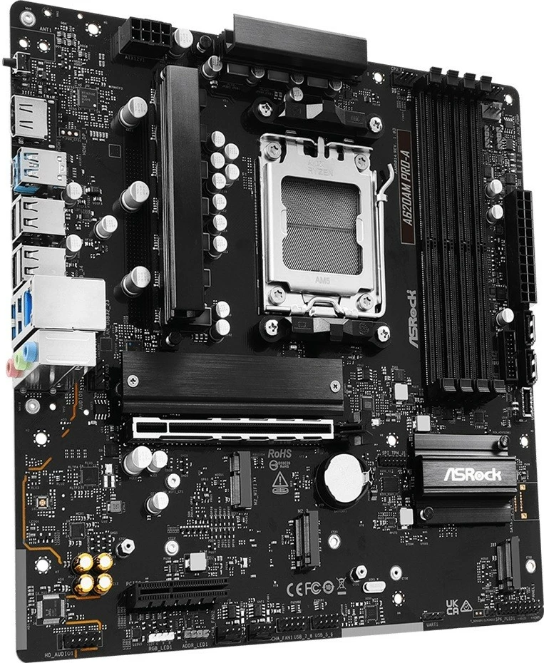 Pllakë amë ASRock A620AM PRO-A, Socket AM5, micro ATX, DDR5, e zezë