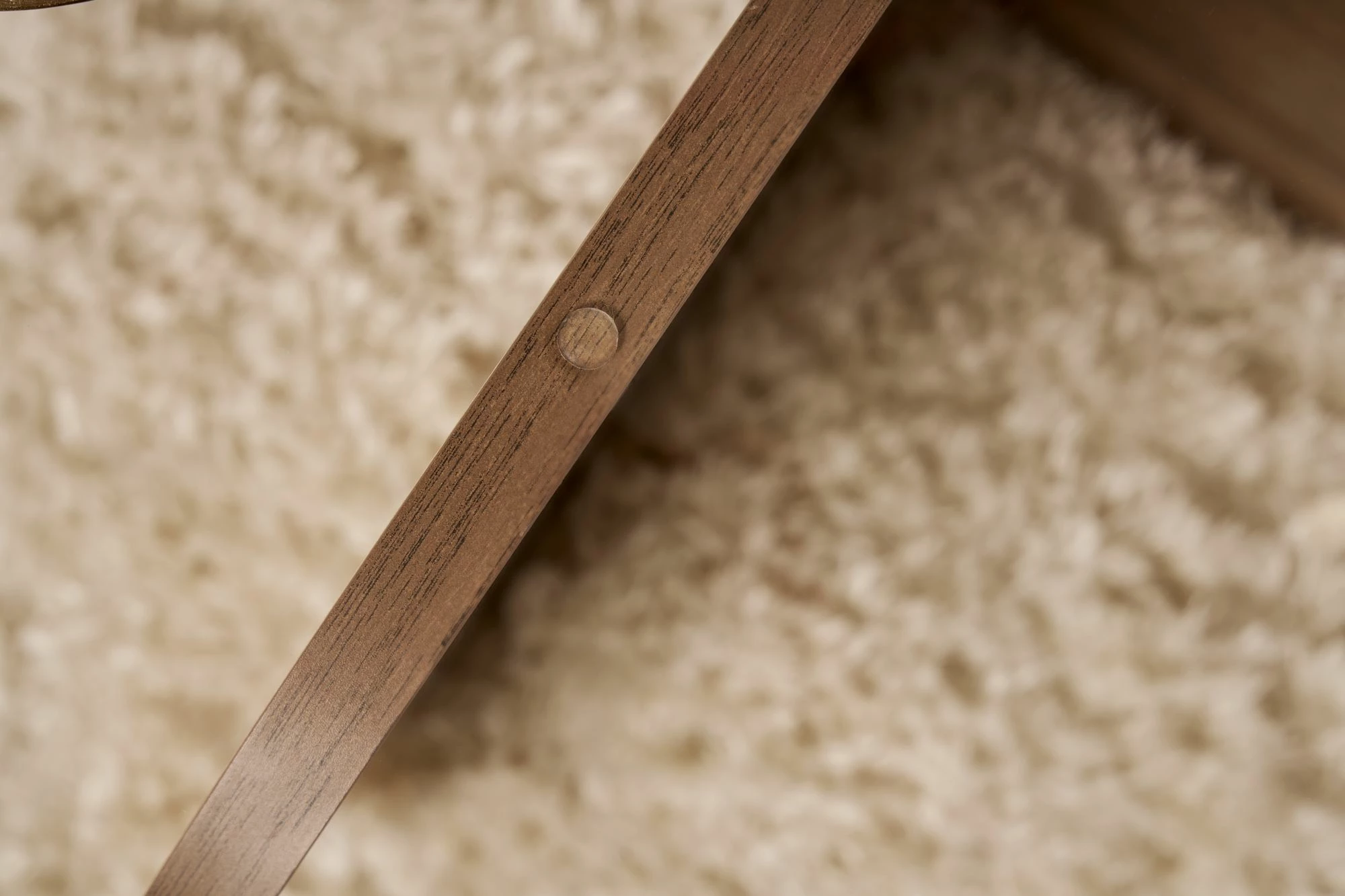 Tavolinë kafeje Nordure, Aeris, ngjyrë arre, xham transparent