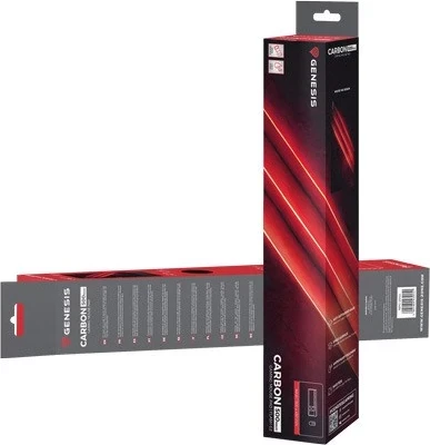 Mauspad Genesis Carbon 500 Maxi Flash G2, i zi / i kuq