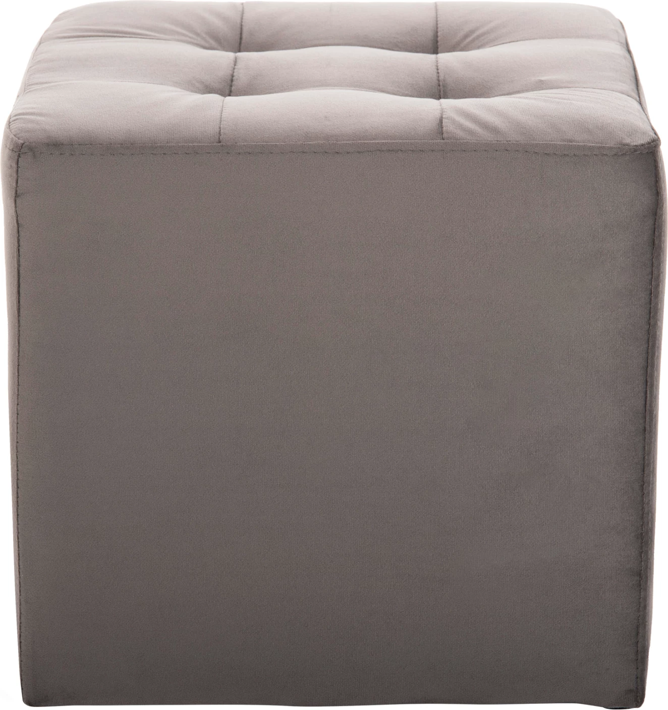 Karrige për bar PUNK, kadife gri, FH264.11, 39x39x36H cm