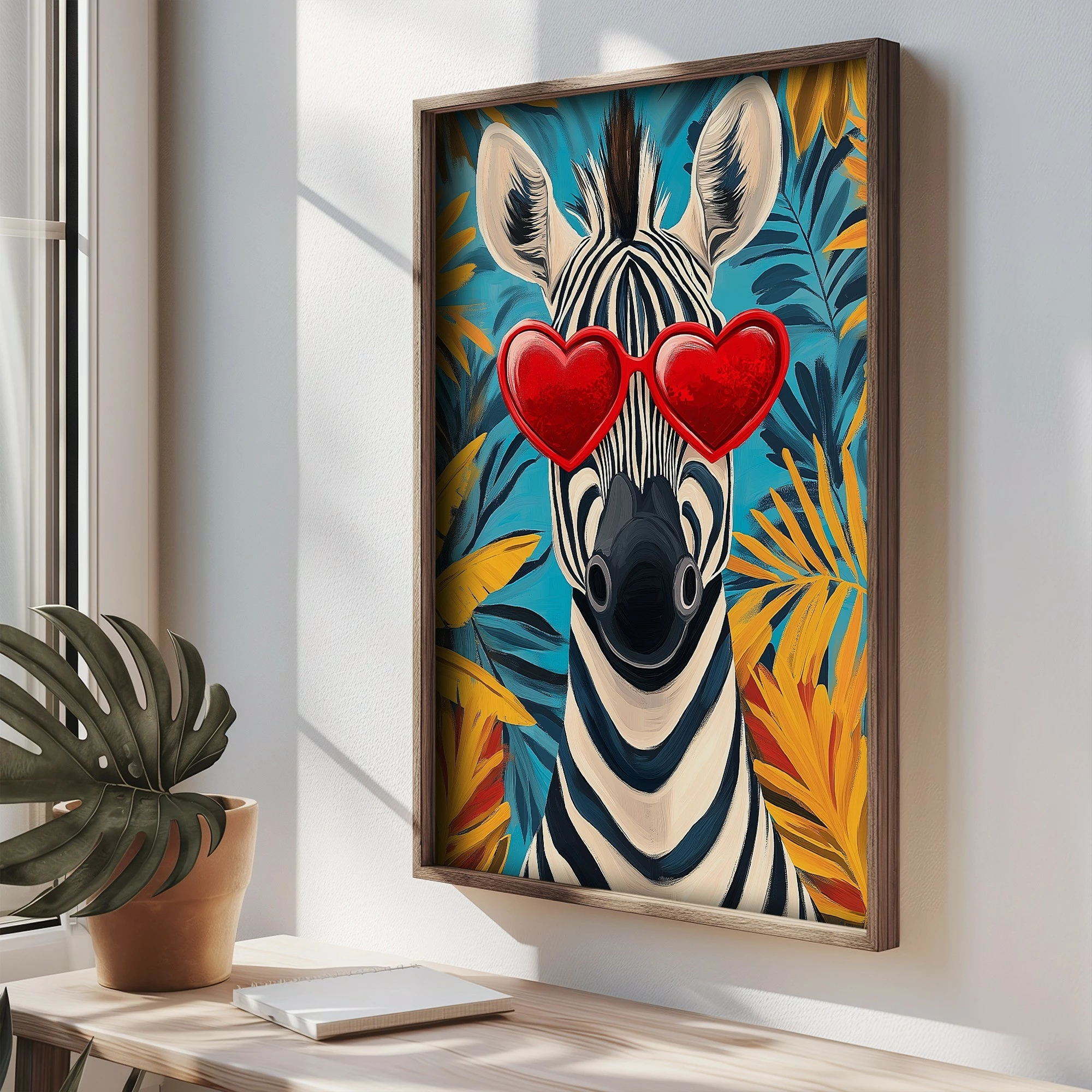 Pikturë dekorative me kornizë MDF, shumëngjyrëshe, TUN023-L