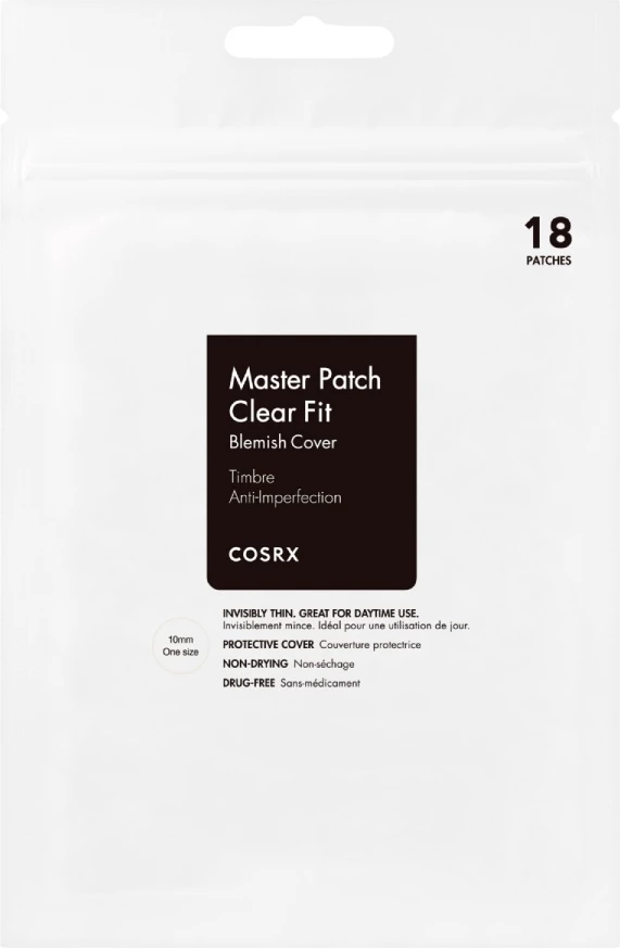 Pllastra për akne COSRX Master Patch Clear Fit Ultra-Thin për femra, 18 copë