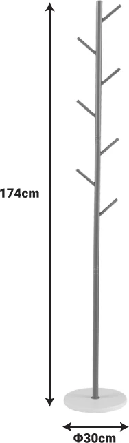 Varëse rrobash Goldity, metalike, ngjyrë ari, 30x174cm