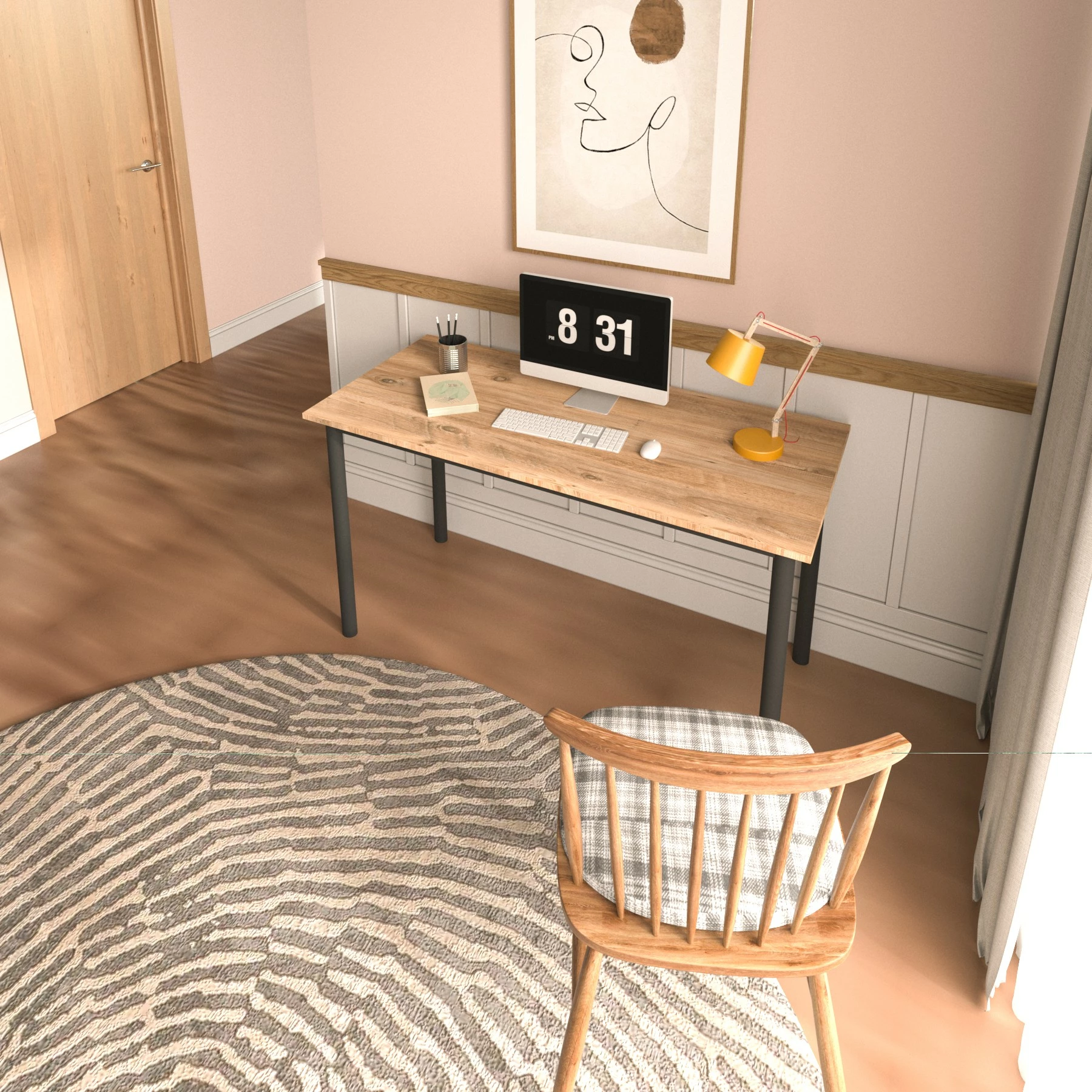 Tavolinë pune/studimi Hanah Home, Viva, 110x55