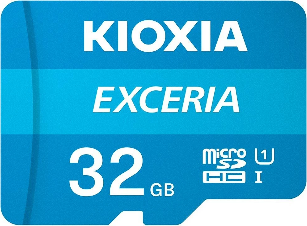 Kartelë memorie microSD Kioxia Exceria M203, 32GB, me adapter, Blu