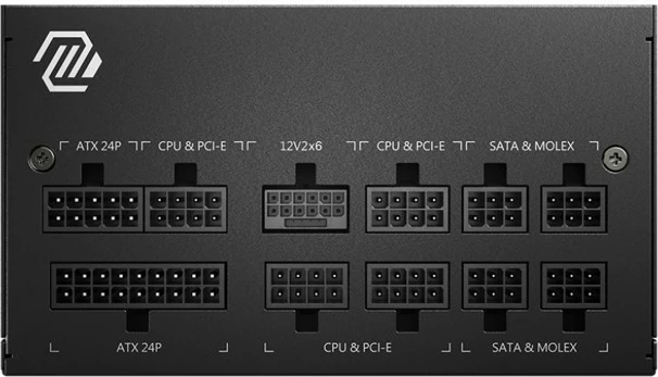 Kasë furnizimi MSI MAG A750GL PCIE5 II, 750 W, 80 PLUS Gold, Modular, e zezë