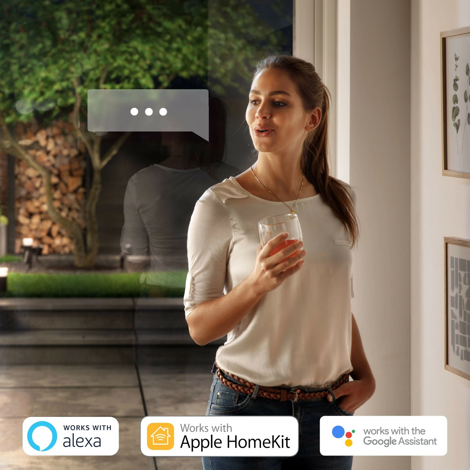 Dritë muri Philips Hue Daylo, LED, çelik inox, ngjyra të ndryshme
