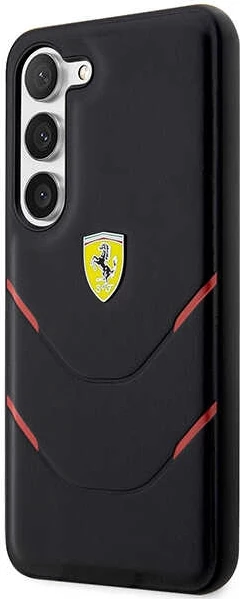 Mbështjellës Ferrari Hot Stamp Lines për Samsung Galaxy S23+, i zi