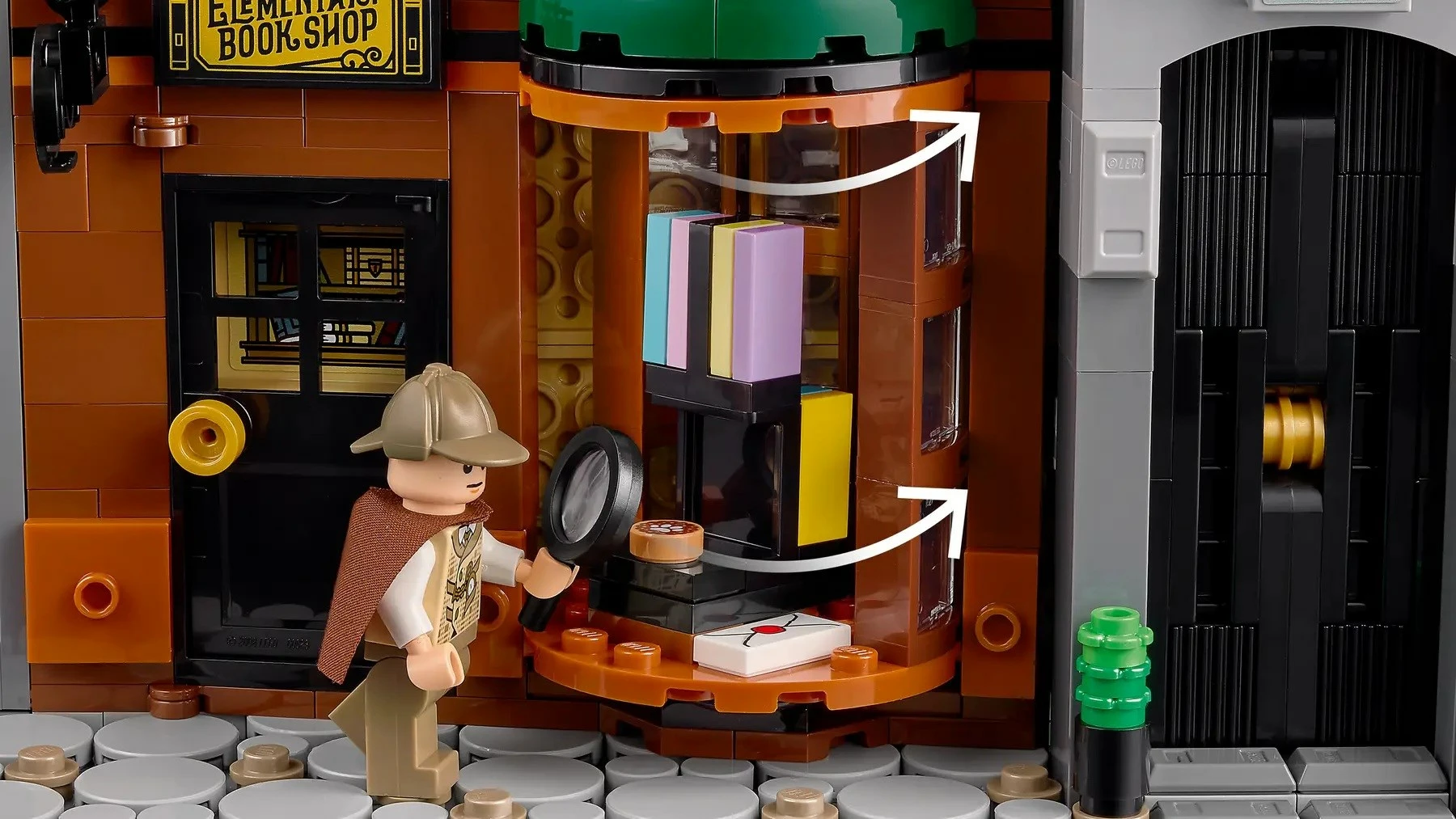 Set LEGO Sherlock Holmes Book nook, ICONS 10351, 5 minifigura