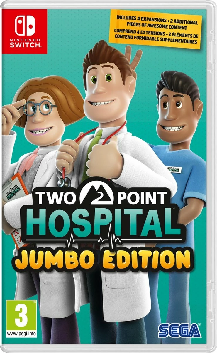 Lojë Nintendo Switch SEGA Two Point Hospital Jumbo Edition (bazë + 4 zgjerime + 2 paketa)