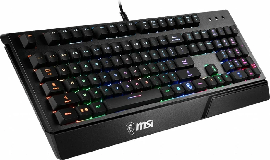 Tastierë MSI VIGOR GK20, Wired, USB, Membrane, RGB LED, Zezë