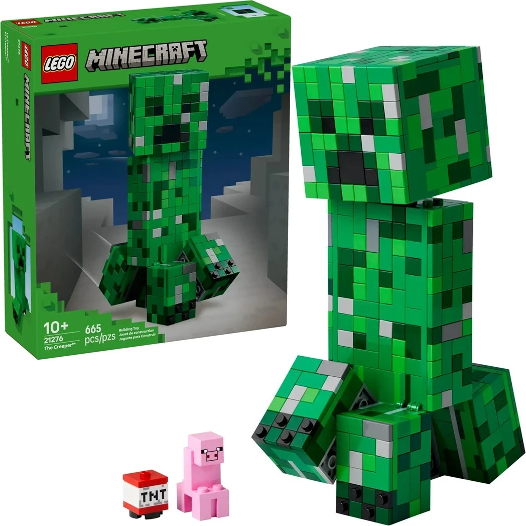 Set LEGO Minecraft Creeper 21276, 665 pjesë, për fëmijë 10+ vjeç
