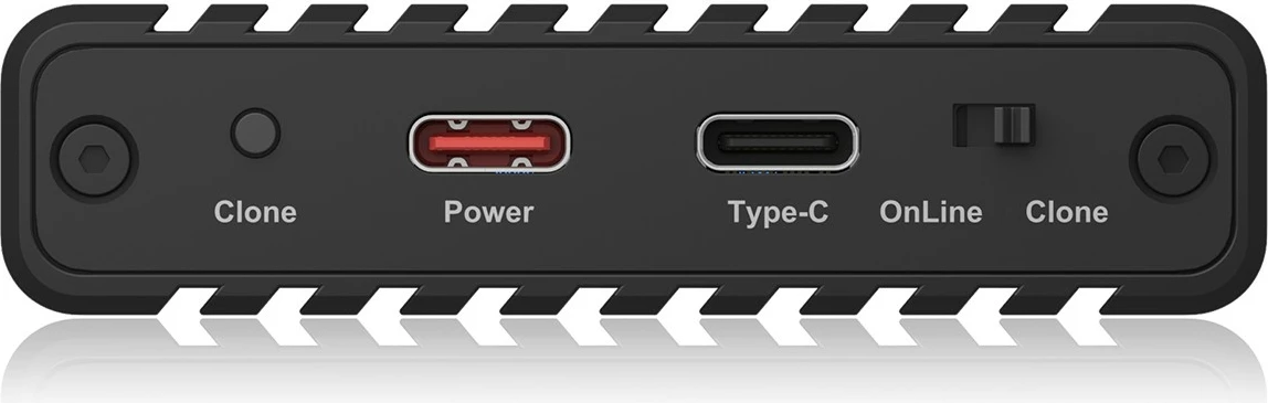 Kasë SSD ICY BOX IB-2817MCL-C31, USB-C 3.2, 2x M.2 NVMe, e zezë
