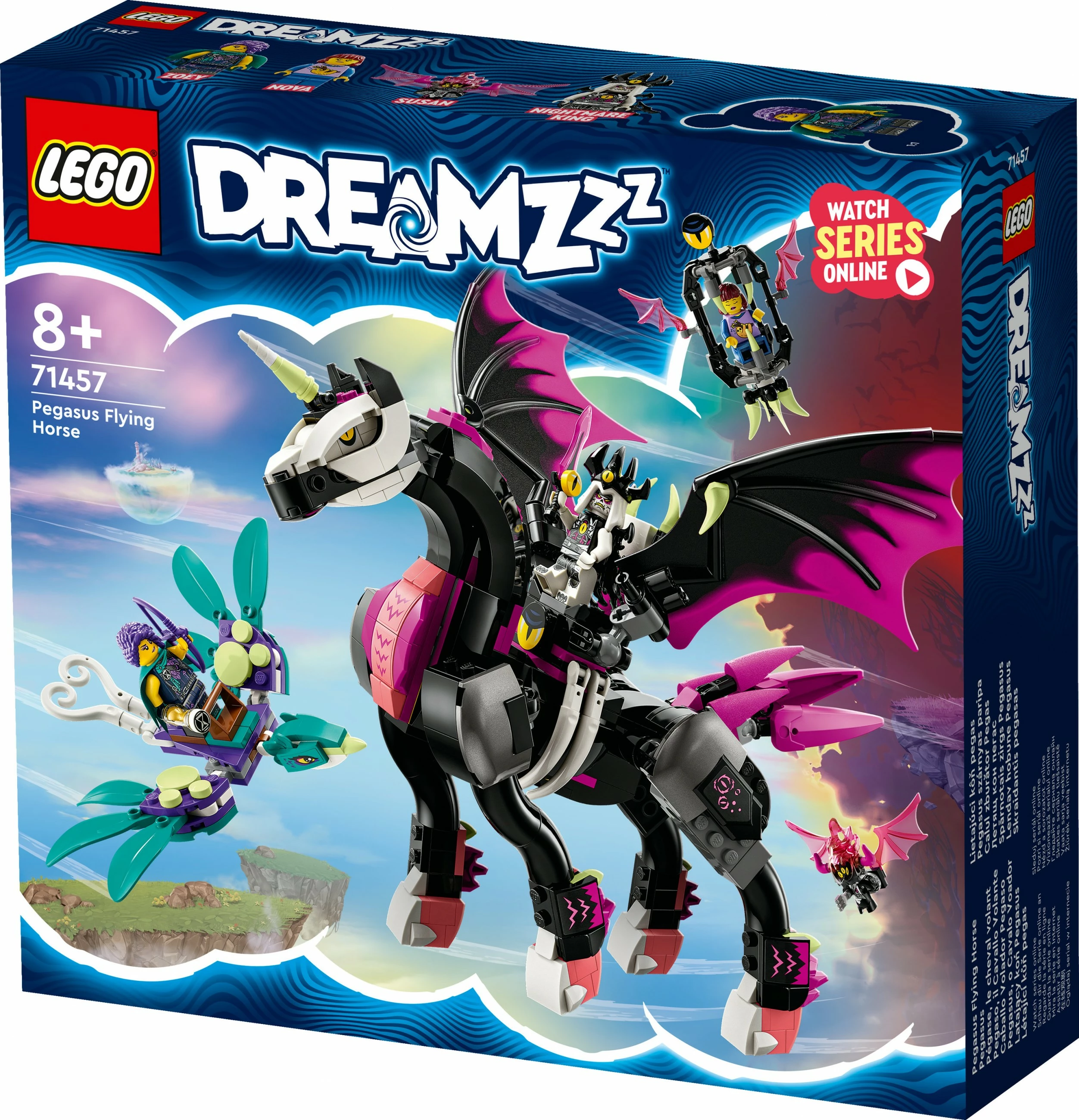 Set ndërtimi LEGO DREAMZzz Pegasus Flying Horse, 482 pjesë, shumëngjyrësh
