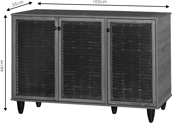 Dollap këpucësh Ronan wenge 105x35x.66cm