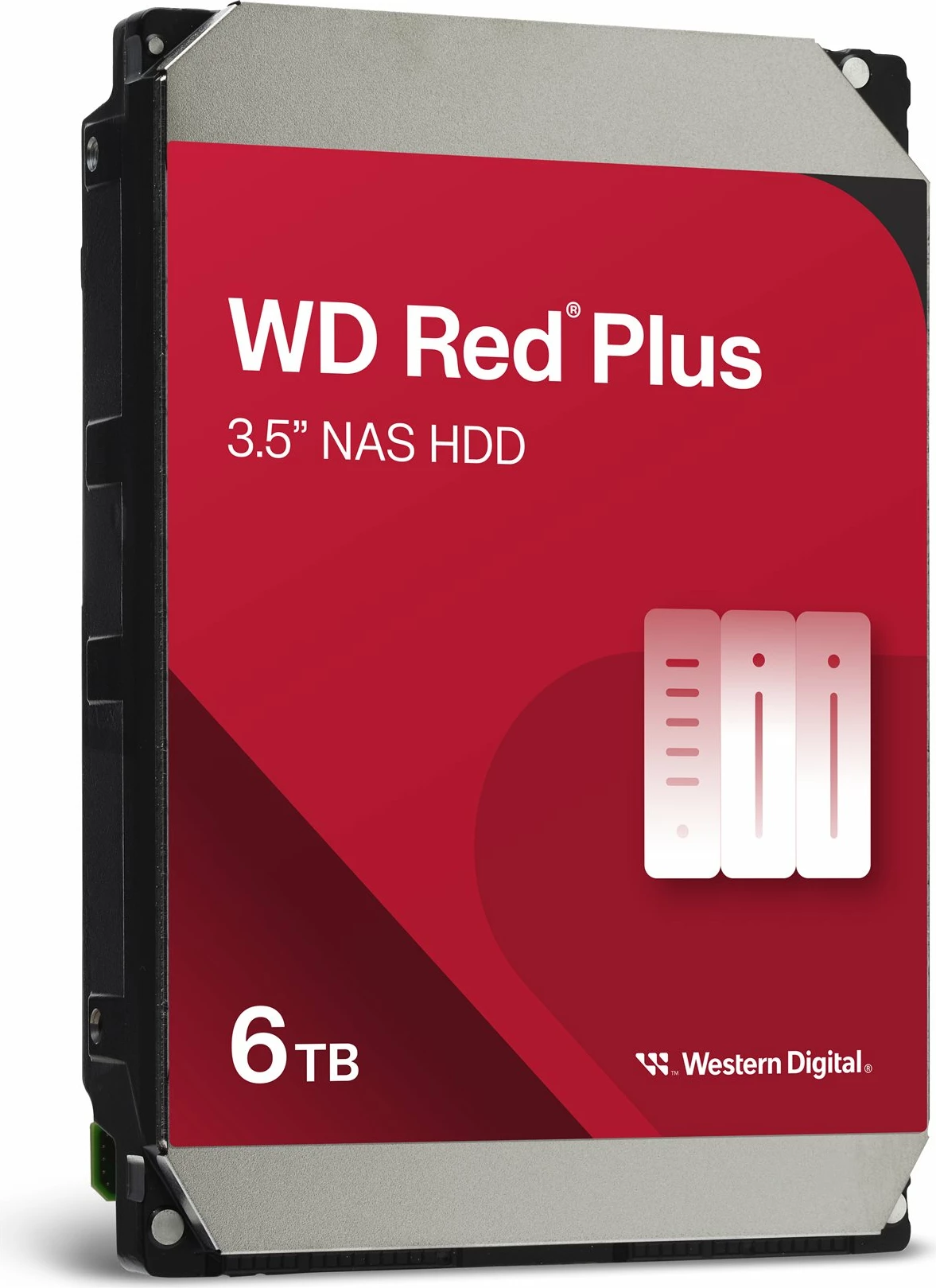 Hard disk i brendshëm WD Red Plus 6TB, 3.5", 5400RPM, 256MB cache, SATA, Kuq