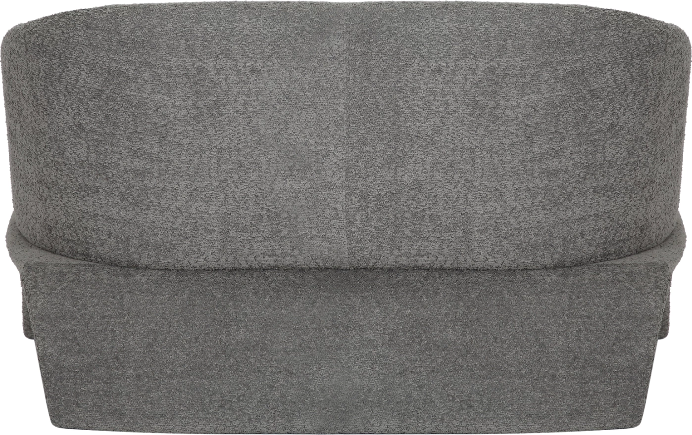 Divan 2-vendësh BEVY2 FH9678.01, ngjyrë gri, kornizë metalike, 128x72x74H cm