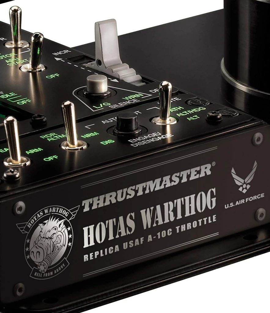 Joystick fluturimi Thrustmaster HOTAS Warthog për PC, USB, metal, 19 butona