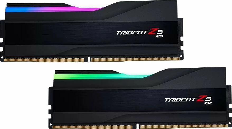 RAM Memorje G.Skill Trident Z5 RGB F5-6400J3239G32GX2-TZ5RK DDR5 64GB 6400MHz CL32, e zezë, set 2 copë