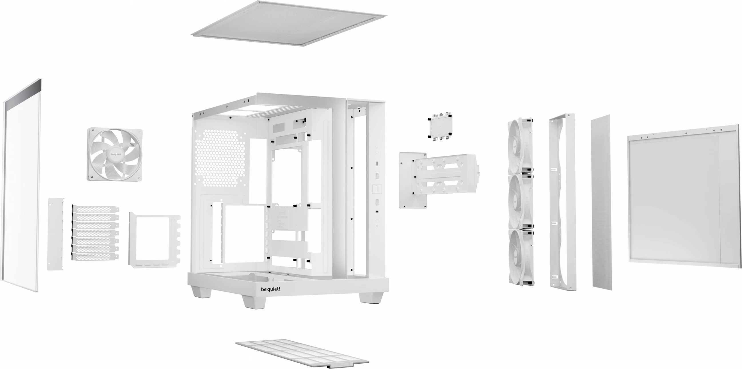 Kasë Be Quiet! Light Base 500 LX, midi tower, e bardhë