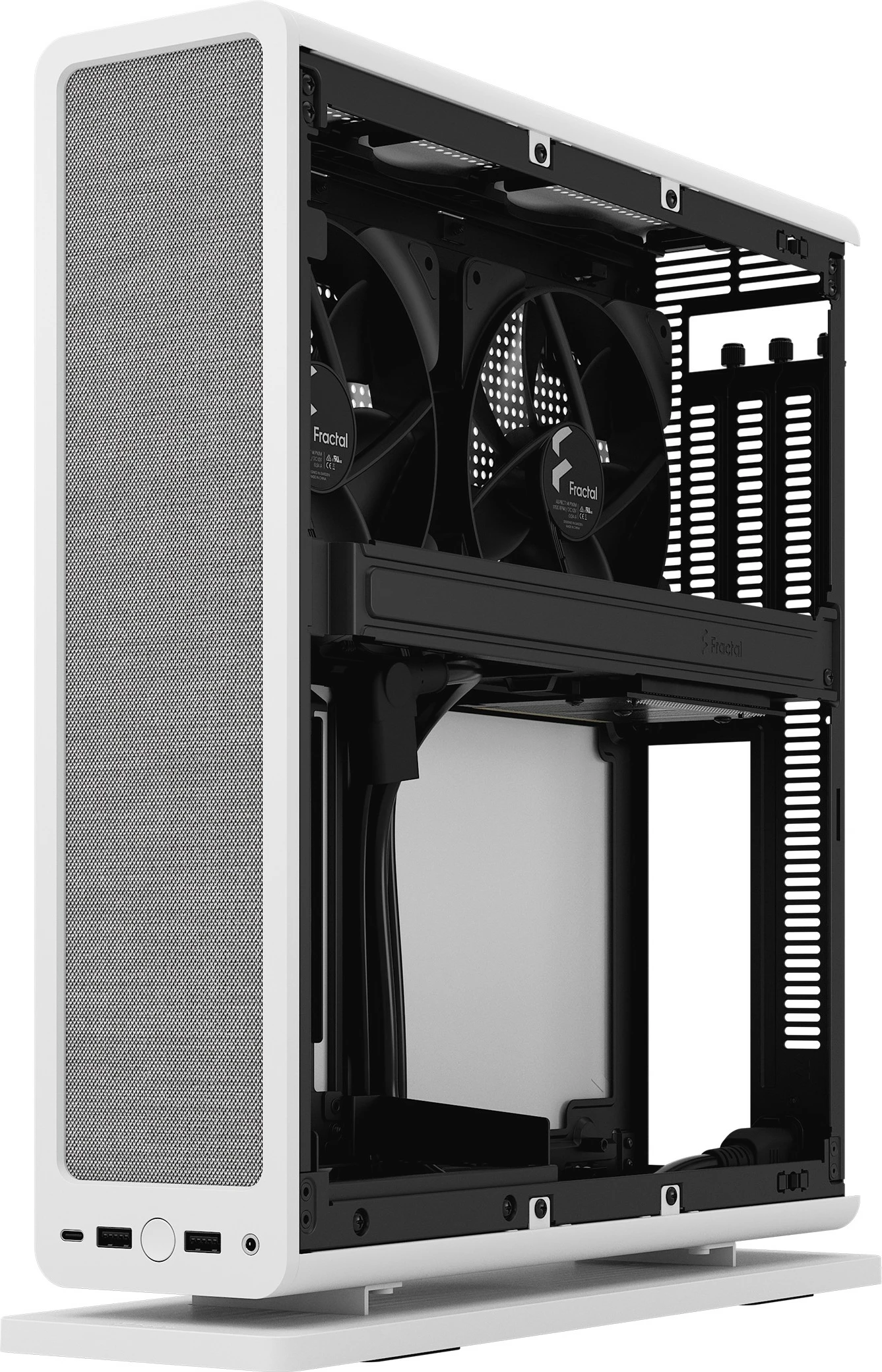 Kasë Fractal Design Ridge, Mini-ITX, SFF, e bardhë