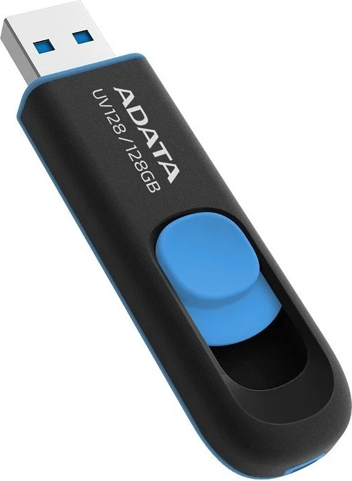 USB Adata UV128, 128GB, USB 3.2, zi-kaltër