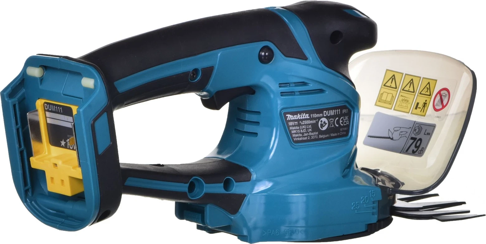 Makita DUM111ZX, Gërshërë pa kabllo për bar 11 cm, E Zezë dhe Blu