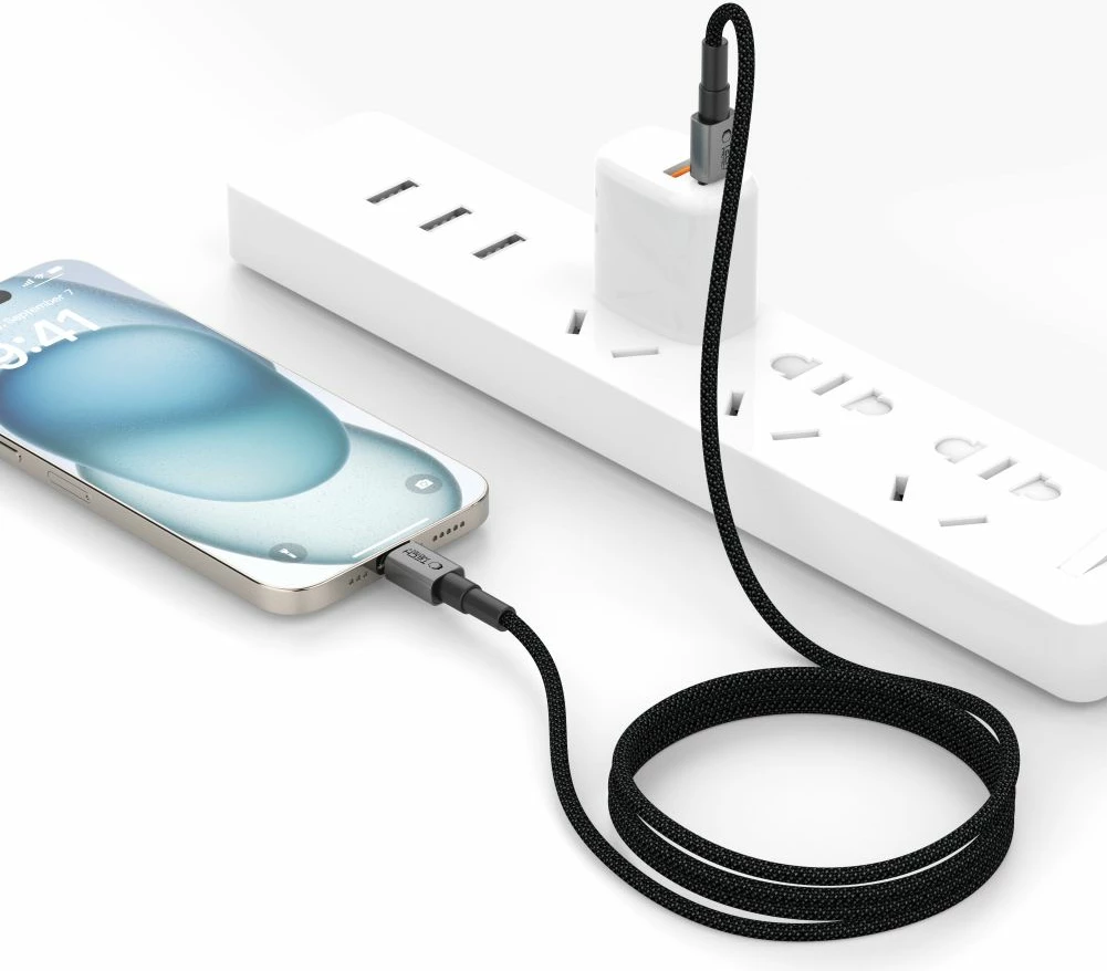 Kabllo USB-C Tech-Protect UltraBoost DNA, 100cm, 100W, Gri